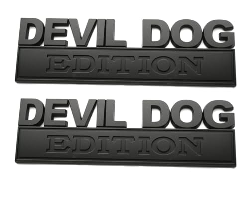 Emblemas de coche de perro diablo 3D: insignias negras para parachoques y carrocería