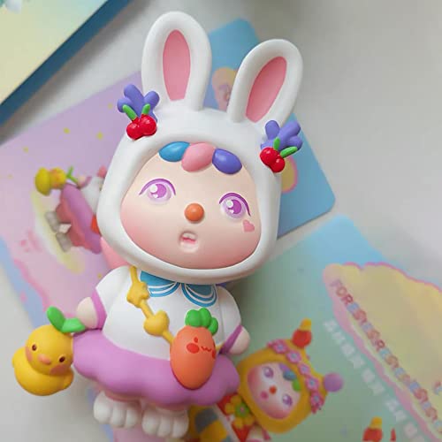 Aven Rabbit Larvochoi Forest Fairies Series Mystery Box Toy Figure Action Blind Box Cute Popular Collectible Toys Girl Birthday Party Gift Christmas Toy Room Desktop Decoration (4 Pack) #TOP5