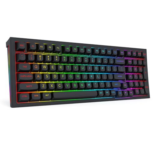 Image of Redragon K723 Wireless Mechanical Gaming Keyboard, Creamy Switches, Black