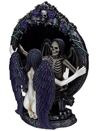 Nemesis Now Fates Reflection - Figura Decorativa (Resina, 33 cm), Color Negro