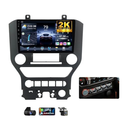 Radio coche DAB de 9 pulgadas para Ford Mustang: viaja conectado con Android 14 y Bluetooth 5.0