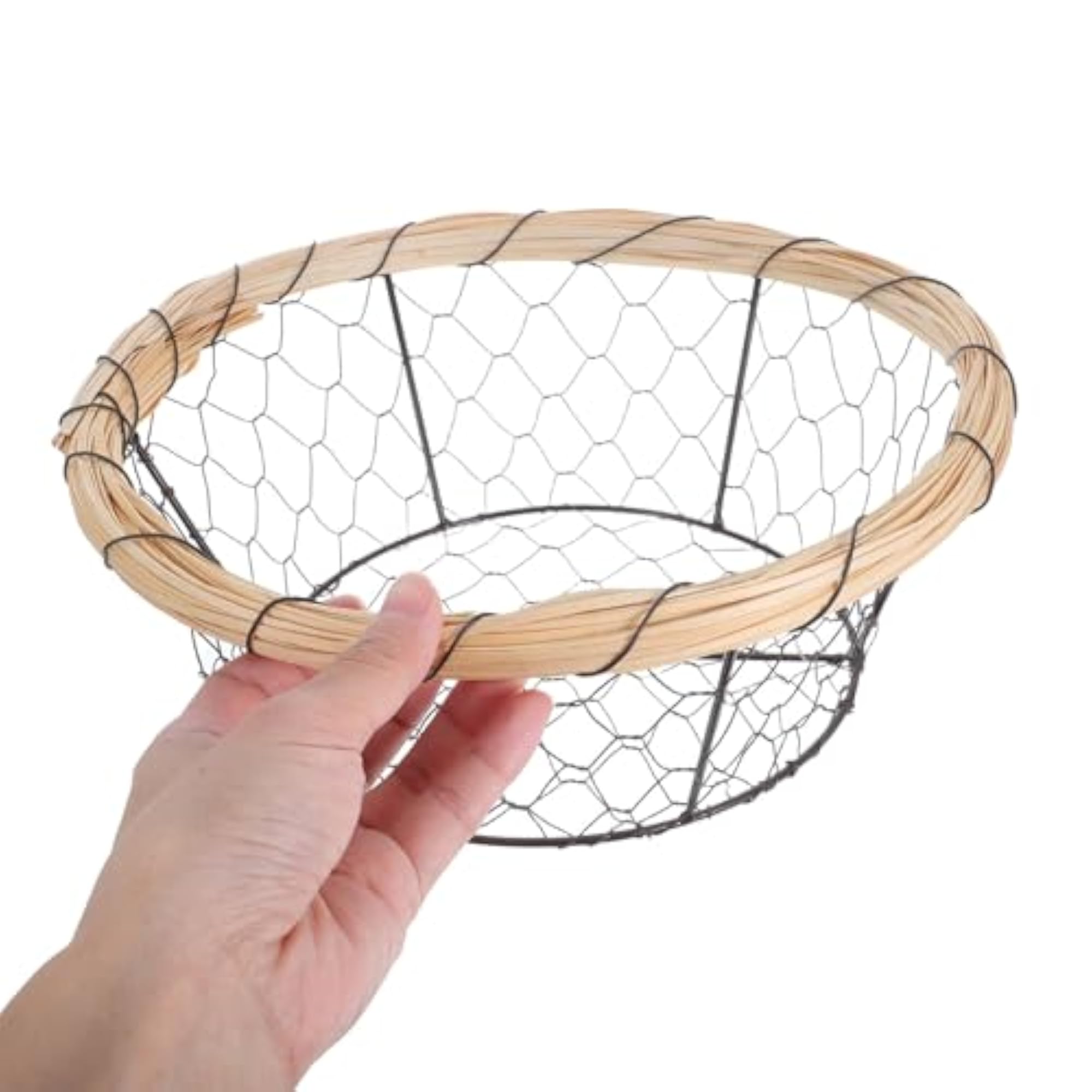Wire Mesh Egg Basket and Bread Storage Bin