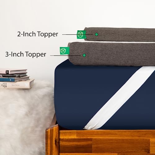Sleepyhead 3-Inch Twin Xl Mattress Topper - Copper-Infused Memory Foam Topper With Washable Cover - College Dorm Room Essential (Twin Xl, 3'' Copper Topper) #TOP3