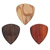 Uitar Pick Holder, Corrosieweerstand Gitaar Pick Box Arc Design Hoogglans voor Gitaar(Doos 1 + 3 plectrums)