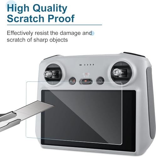 Image of VERTUS DJI RC, DJI RC2 HD Tempered Glass Screen Protector For DJI MINI 5 Pro / DJI Mini 4 Pro Drone / DJI MINI 3 Pro / Mini 3 /DJI Air 3,3s / Mavic 3 Pro, Classic /DJI Mavic Air 2S RC Touch Remote Controller (5.5-inch, Pack of 2)