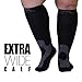 Medical Compression Socks 20-30mmHg for Women and Men Knee High - Graduated Support Compression Stockings for Circulation during Travel, Airplane, Flights - Black, 3X-Large - A601R