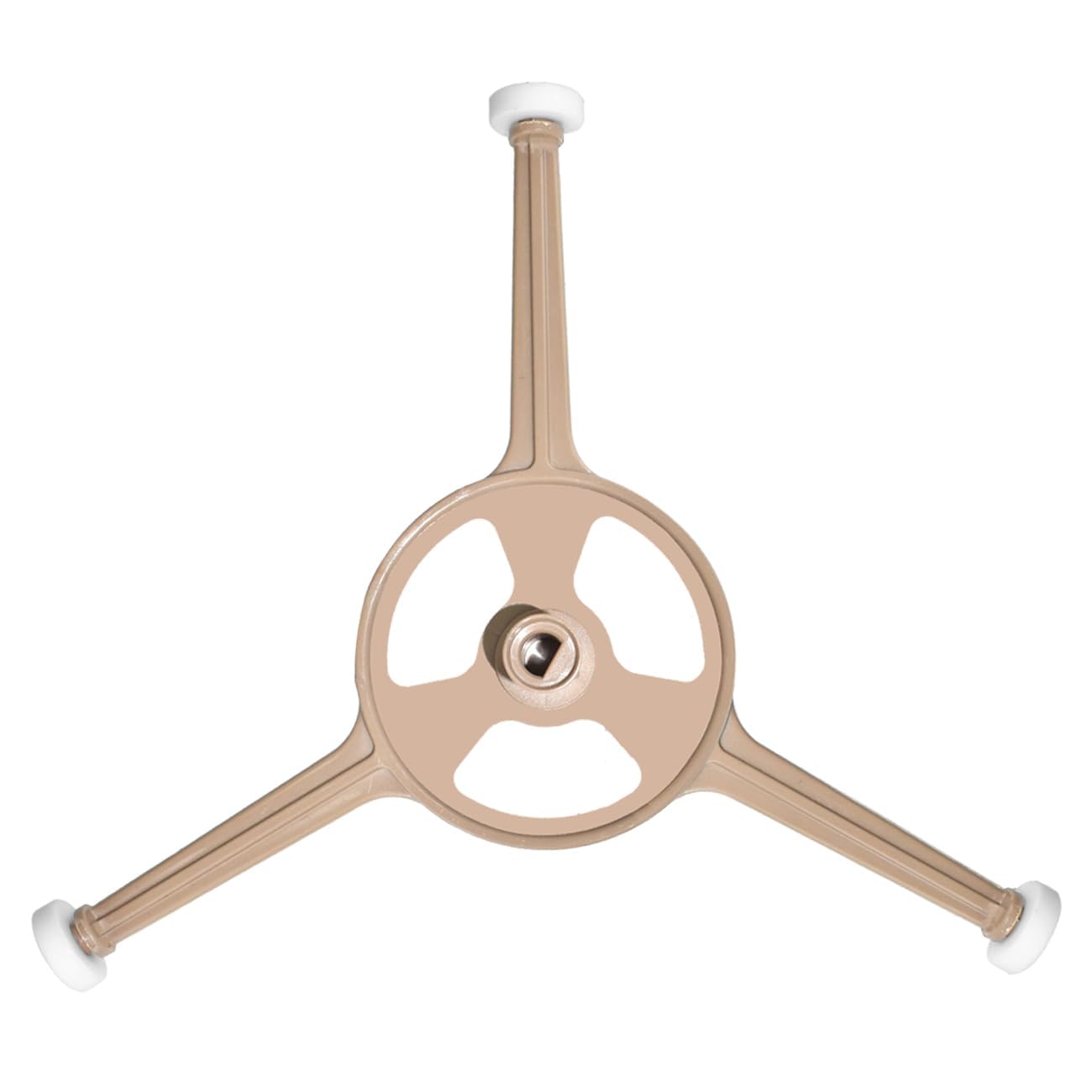 SDTC Tech Microwave Oven Turntable Ring Glass Plate Tray Triple Arm Rotating Support with 16mm Roller Wheels for 10" Microwave Oven Glass Flat Turntable Plate (Arm Length 3.74" / 95 mm)