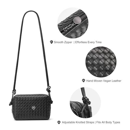 hedexe Woven Vegan Leather Crossbody