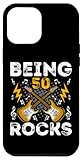 Photo Gallery custodia per iphone 15 pro max being 50 rocks - rock guitarist 50 birthday guitar lover Photo Gallery custodia per iphone 15 pro max being 50 rocks - rock guitarist 50 birthday guitar lover
