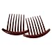 TOOGOO(R) 2pcs Hair Comb Pin Accessories Plastic Women Lady Fashion Brown
