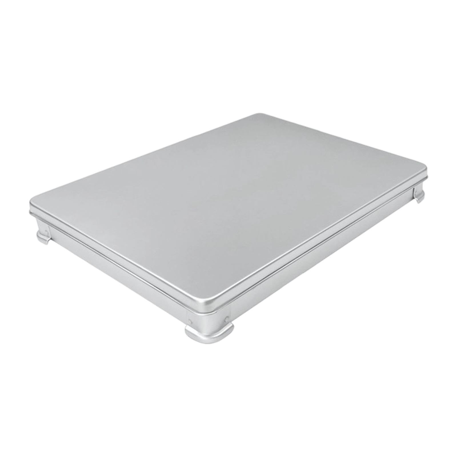 Caja Dumplings Nevera Caja Congelación Reutilizable Contenedor Conservador Aluminio Recipiente Alimentos Apilable Diseño Elegante Metalizado Adecuado, 48cm X 37cm X 5cm