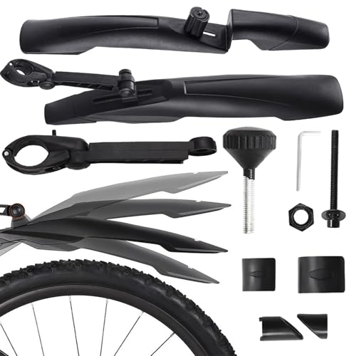 バイク マッドガード - ロード サイクリング マッド ガード フロント リア |クイックリリースアクセサリー簡単取り付けアウトドアライディングスポーツ都市道路通勤アドベンチャー