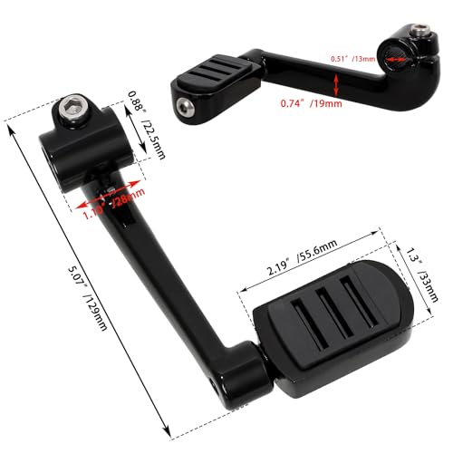 Image of Shifter Peg + Shift Lever for Harley Sportster XL w /Mid-Controls