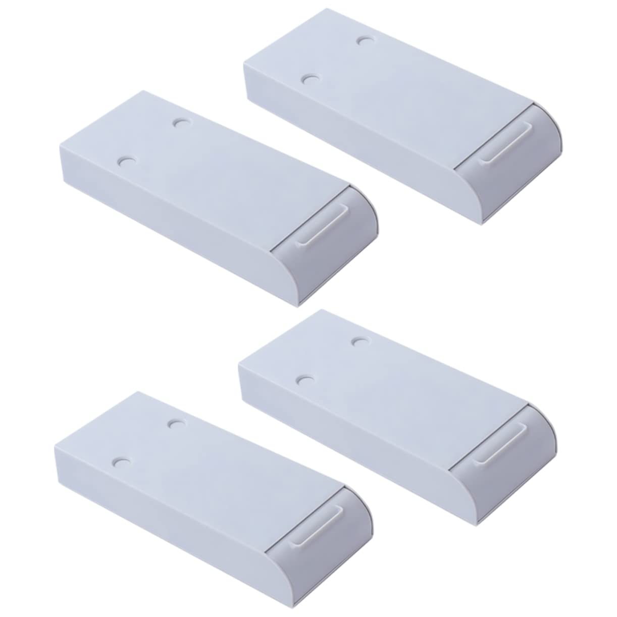 Caja de Almacenamiento Adhesiva Tipo Cajón bajo Escritorio, 4 Piezas, Abs, sin Taladro, para Papelería y Oficina