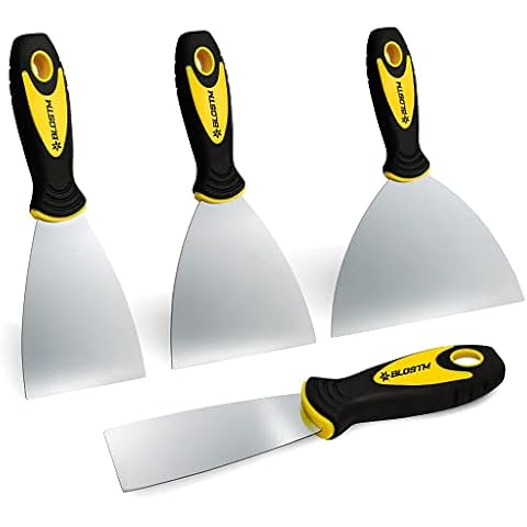 BLOSTM Espátulas Masilla De Acero Inoxidable - Juego De 4 Piezas Cover