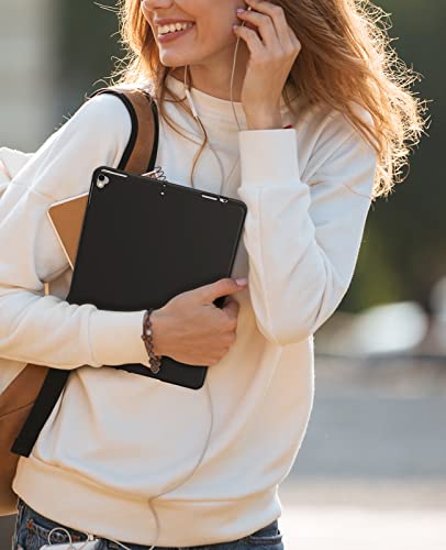 Earto Ipad 9Th/8Th/7Th Generation Keyboard Case, Pro 10.2/10.5 Inch (2021), Air 3, 7 Color Backlit, 360 Rotatable, Slim Wireless Keyboard With Folio Hard Back Cover, Black #TOP6