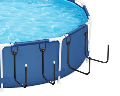 4 Piezas Percha para Cobertor Piscina, Cobertor Solar Percha, Ganchos para Cobertor Solar, Mantenga la Cubierta Solar/Techo Fuera del Suelo, para Piscinas Elevadas Enmarcadas