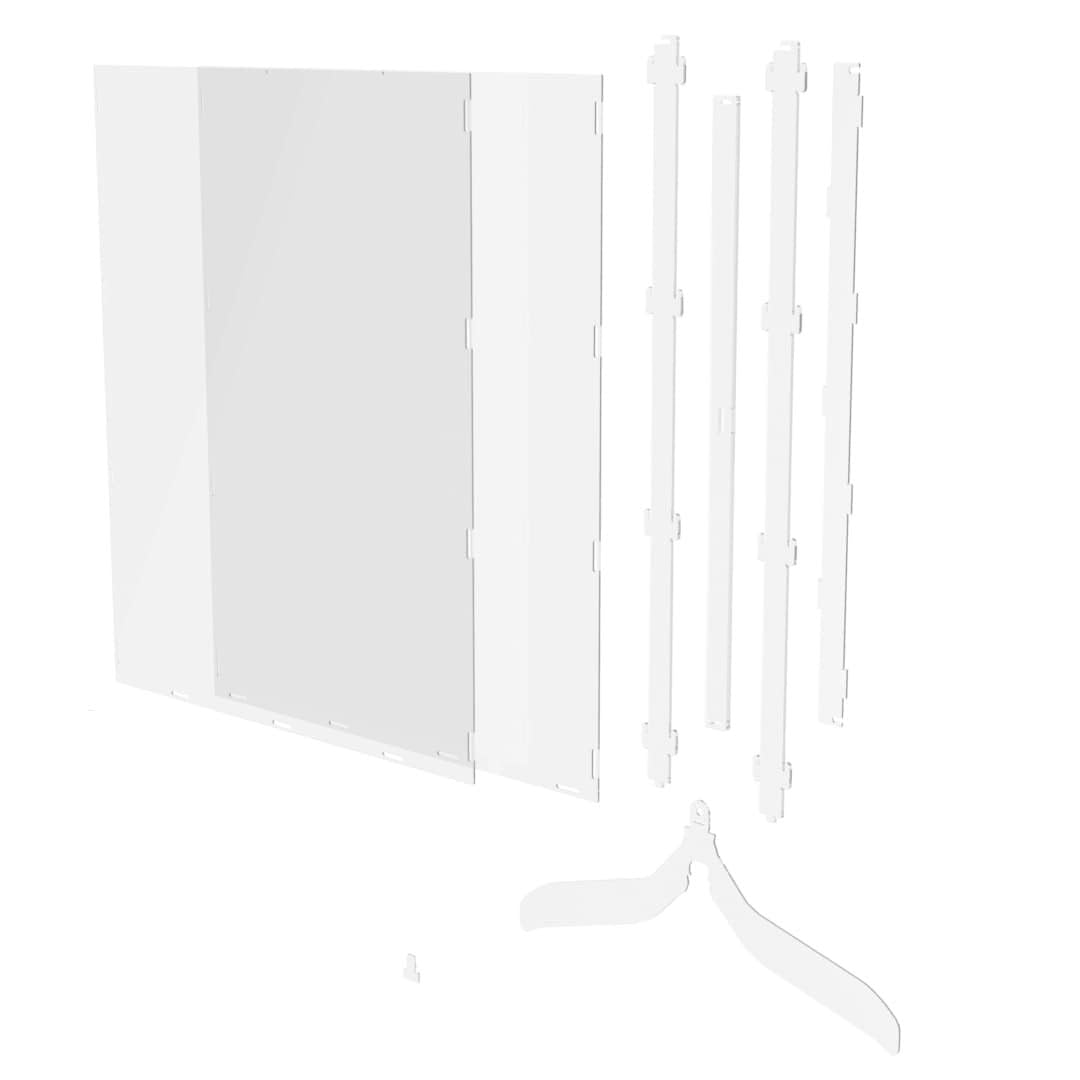 Teca per Maglietta da Calcio con Appendino | Realizzata in acrilico con altezza 90 cm, larghezza 75 cm e profondità 5,5 cm | Ideale come quadro per maglietta da calcio | Made in Italy (da muro)