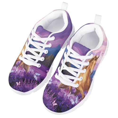 Forchrinse Girls Sneakers Breathable Lace Up Walking Shoes Lightweight Slip on Running Tennis Shoes2