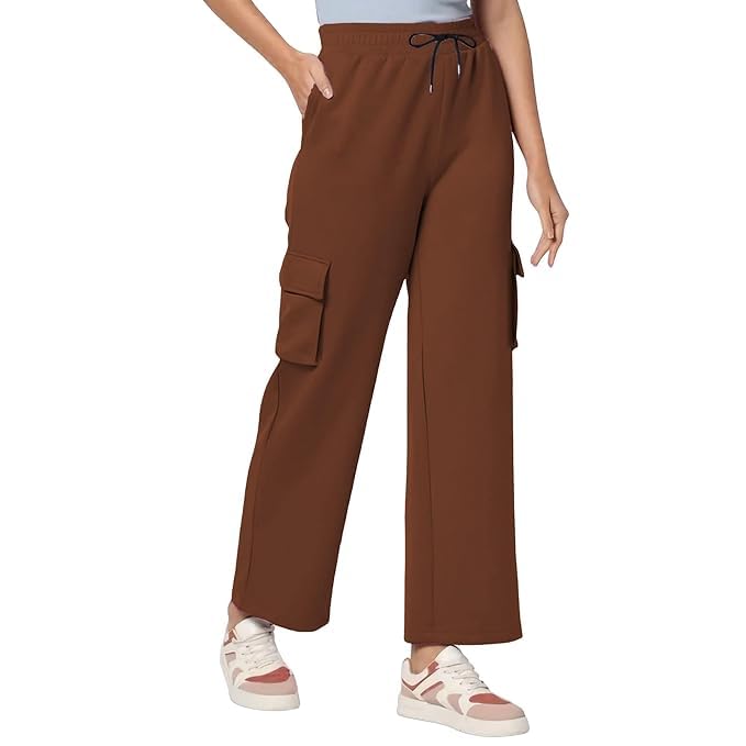 Cargo Lower for Girls & Women | Regular Fit Cotton Pants with 4 Utility Pockets | Stylish, Comfortable & Trendy Bottomwear for College, Travel, Casual Use-picture-53