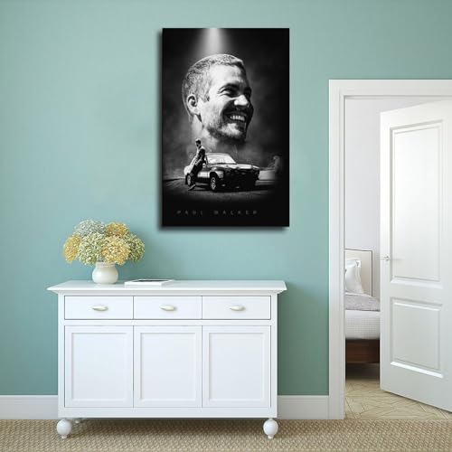 Poster Paul Walker déco murale toile encadrée sans plis