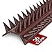 Produktbild 30 Stück Vogelabwehr aus Kunststoff [15 Meter Gesamtlänge] 50x4,5x1,7 cm Zaun- und Kletterschutz  Taubenabwehr für Fassaden, Balkon, Dach und Fensterbank  99 Spikes pro Element Katzenschreck
