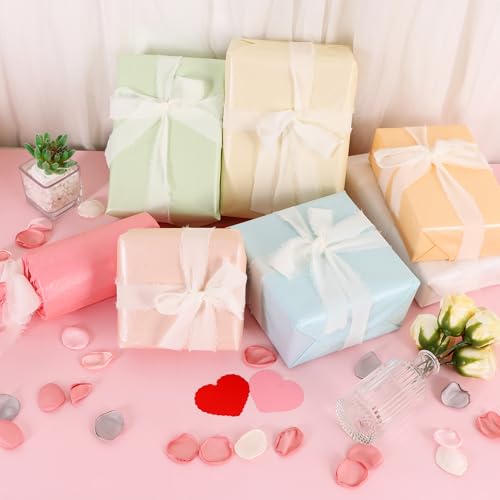 Image of BEISHIDA 7 Colors Pastel Tissue Paper Bulk, Metallic Glitter Wrapping Tissue Paper for Gift Bags, DIY Crafts Gift Wrapping Birthday Wedding Holiday-70 Sheet /20 x 14 Inches