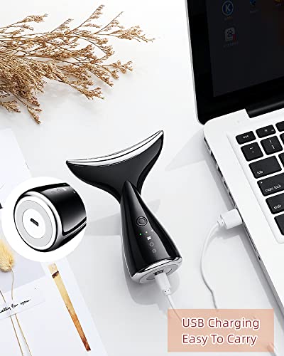 VOFEL Massageador de rosto e pescoço para cuidados com a pele, massageador elétrico de levantamento