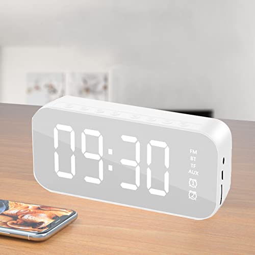 Alto-falante Bluetooth com Rádio Despertador, Design Portátil Multifuncional, Mini Alto-Falante Sem