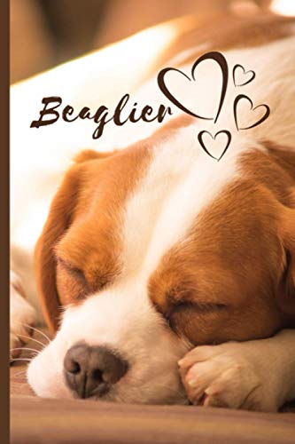 Beaglier Dog Notebook For Dog Lovers: Composition Notebook 6x9" Blank Lined Journal