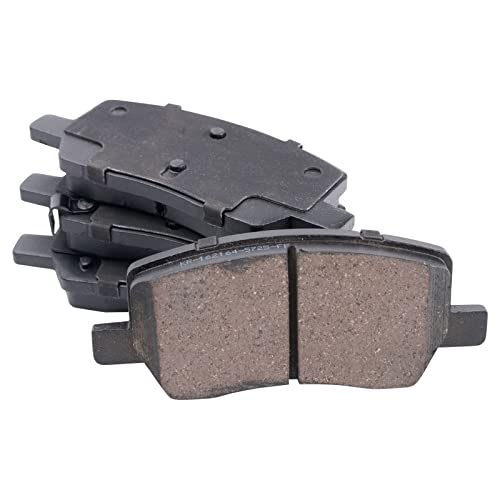 Image of TRQ Rear Brake Pad and Rotor Set Ceramic Compatible with 2016 Tesla S