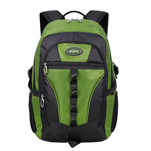 VIDOSCLA Mochila casual para o ensino fundamental para adolescentes e estudantes, mochila de viagem ao ar livre para meninos e meninas, A08# Verde escuro, Large, Mochilas Daypack