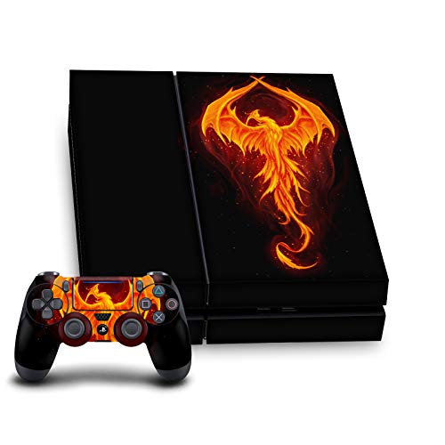Autocollant PS4 Dragon Phénix pour protéger la console PlayStation 4 des rayures de manette