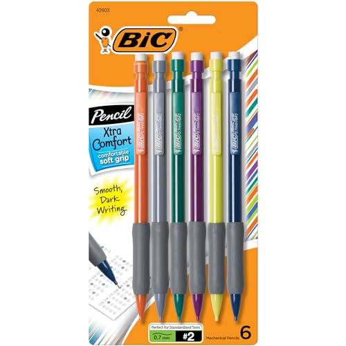 BIC MATIC GRIP 6PK ASST MECHANICAL PENCILS .7MM by Bic USA, Inc.