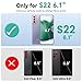 NEWDERY Galaxy S22 Battery Case 4700mAh, Qi Wireless Charging & Fast Charging & Transfer Data Supported, Extended Rechargeable Charger Case for Samsung S22 5G-6.1 inch (2022 Release) Black