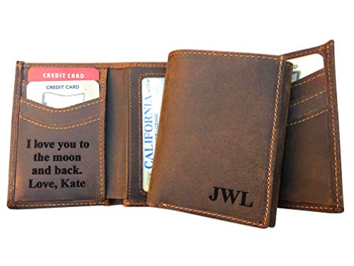 RFID-Blocking-Personalized-Genuine-Leather-Mens-Trifold-Wallet-Monogrammed-with-Custom-Message-Inside-Gifts-for-Boyfriend-Husband-Dads-Anniversary-Christmas-Graduation
