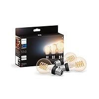 Philips Hue White Ambiance, Lampadina Smart Filamento, Luce Bianca da Calda a Fredda, E27, 7W...