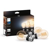 Philips Hue White Ambience E27 Standard Filament, 7W, dimmbar, warm- bis kühlweißes Licht, kompatibel mit Amazon Alexa (Echo, Echo Dot), 3er Pack – Ansicht 1