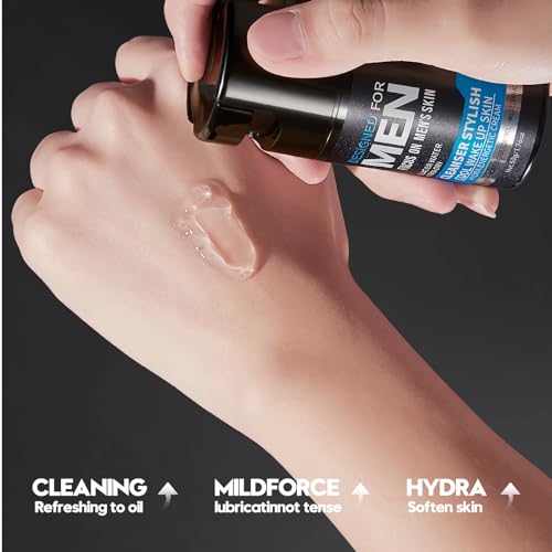 mercham Skincare Set For Men, Gift Set Includes Men's Face Wash - Shaving Mousse - Face Cream - Face Mask, Oil Control and Refreshing Skin, Moisturizing Facial Skin Care Gift Set for Mens (4PCS - Image 6