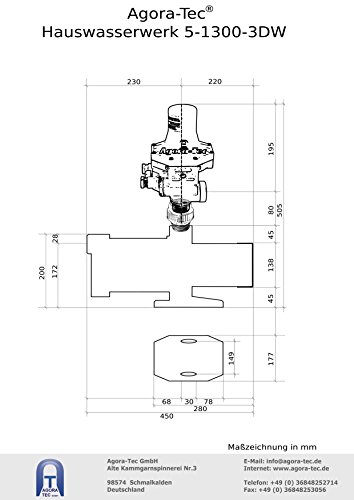 Agora-Tec® AT-Hauswasserwerk-5-1300-3DW - 4