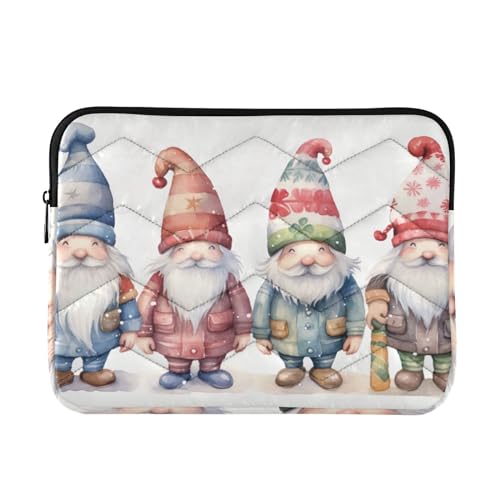 Funda para laptop 13-14 pulg impermeable con diseño de gnomos