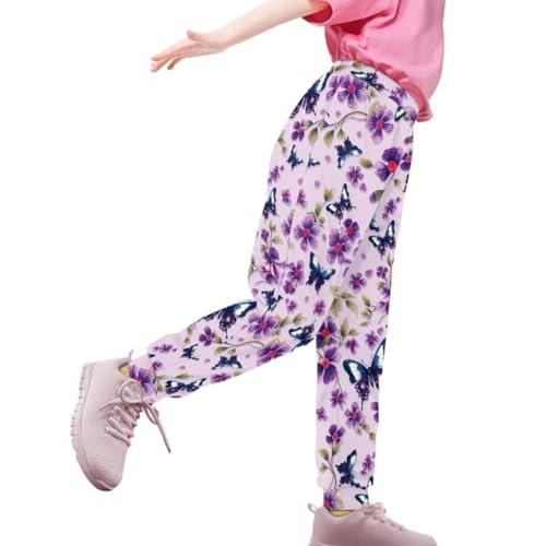 Pinupub Kids Sports Casual Joggers Pants for Boys Girls Elastic Waist Stretch Bundle Foot Sweatpants4