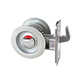 日中製作所 GIA チューブラ鎌錠 表示錠 表示錠 BS51mm 扉厚27-36mm シルバー 121-W-SL