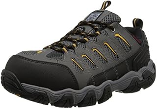 Skechers for Work Men's Blais Hiking Shoe, Dark Gray, 8.5 M US