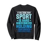 Probieren Sie es aus, während Sie Ihren Atem schwimmen oder schwimmen Sweatshirt