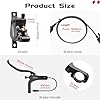 DYISLAND LD-200 Kit de Frein à Disque hydraulique à pour vélo électrique, kit de Frein hydraulique pour vélo électrique à, avec Outils de Montage et vis (Noir-Avant1000mm - Kit Simple) #4