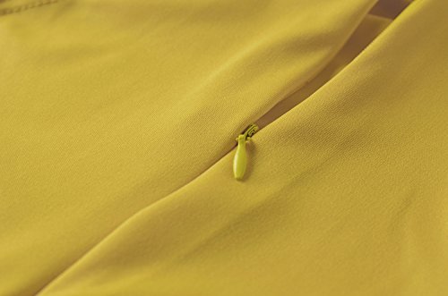 Engood Women's Sexy Ruffle Strapless High Waist Clubwear Long Wide Leg Pants Jumpsuit Rompers Yellow S