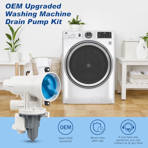 WH11X29539 Washer Drain Pump Assembly and Filter Compatible with GE Kenmore Whirlpool Washer by upuuup - Image 5