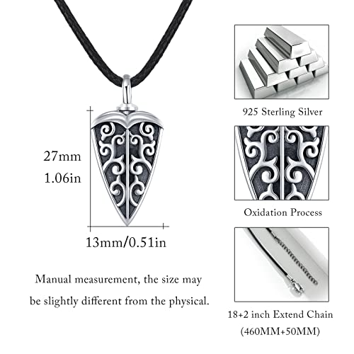 Collier celtique pointe de flèche argent 925 pendentif mixte bijoux tendance - 4
