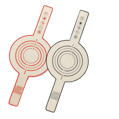 SHUCHUANG Silicone Bread Sling for Dutch Oven, Non-Stick & Easy to Clean Bread Baking Mat Set, 2 Pcs Reusable Bread Sling with Long Handle to Transfer Sourdough